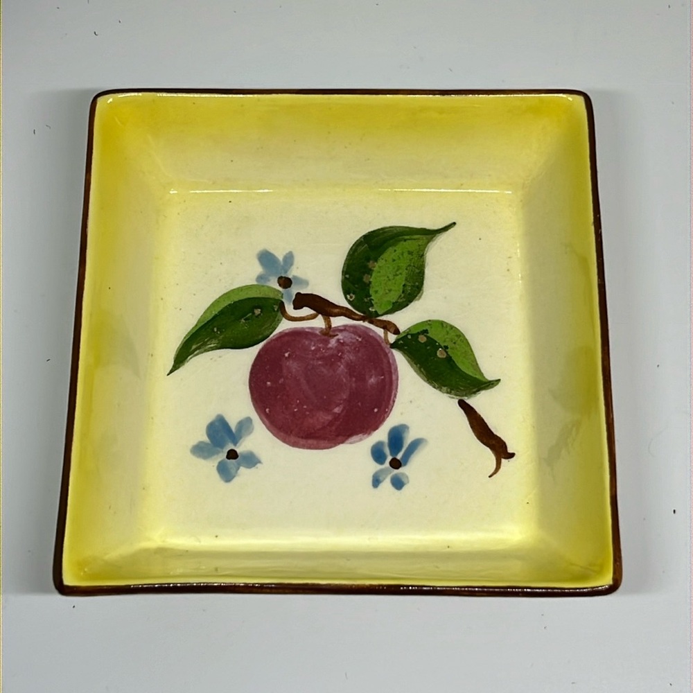 Vintage California Pottery Decora Kitchen Art Dish